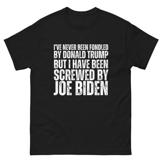 Funny Trump 2024 Never Been Fondled T-Shirt